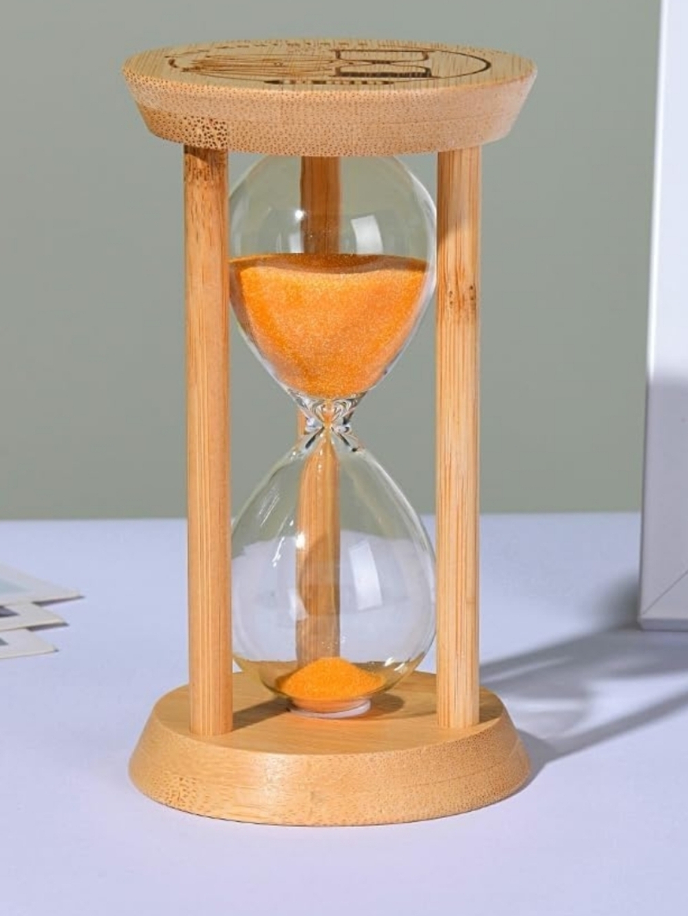 Bamboo Hourglass Timer - 10 Minutes